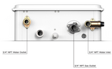 Eccotemp - Builder Series Indoor 6.8 GPM Natural Gas Tankless Water Heater, bottom