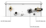 Eccotemp - Builder Series Outdoor 6.8 GPM Liquid Propane Tankless Water Heater, bottom