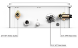 Eccotemp - Builder Series Outdoor 6.8 GPM Natural Gas Tankless Water Heater, bottom