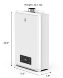 Eccotemp - Builder Series 6.0 GPM Indoor Liquid Propane Tankless Water Heater, dimensions