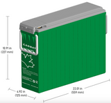 CANBAT - CLC150-12FT, 12V 150Ah Lead Carbon Battery (Front Terminal)