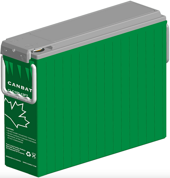 CANBAT - CLC150-12FT, 12V 150Ah Lead Carbon Battery (Front Terminal)