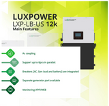 Luxpower - LXP-LB-US 12k Hybrid Inverter, 12kW 48V 120/240V Split Phase, features