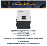 Luxpower - LXP-LB-US 8k Hybrid Inverter, 48V 120/240V Split Phase, power